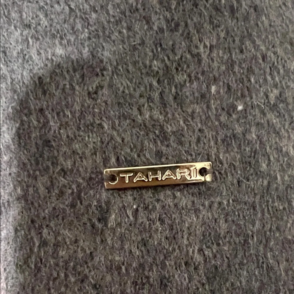 Tahari Women's Gray Cape Jacket - Picture 6 of 14